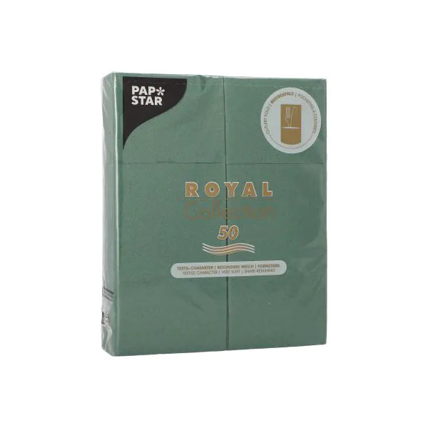 Bestecktaschen "ROYAL Collection" 40 x 30 cm dunkelgrün 50stk