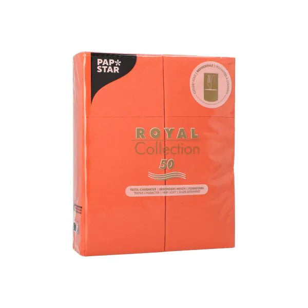 Bestecktaschen "ROYAL Collection" 40 x 30 cm nektarine 50stk