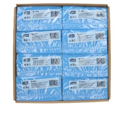 Tork W8 Premium Vliestücher Blau 194450 – 1-lagig, 38 × 30 cm | 8 × 40 Stück (320 Tücher)