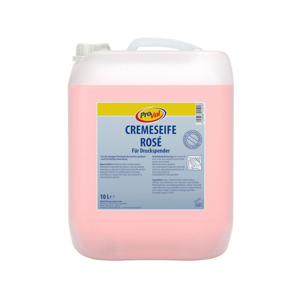 Seife, Seifencreme, Flüssigseife, flüssige Seife, Rose 5L/10L Kanister