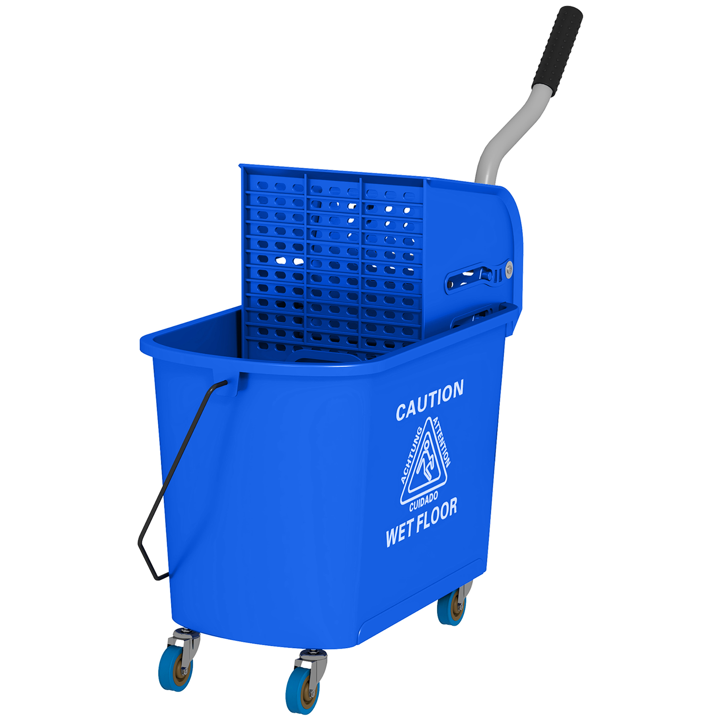 Moppeimer mit Presse 20L – Reinigungseimer mit Auswringer