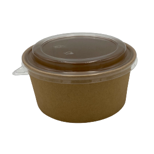 Salatschale Pastaschale Inkl Deckel Braun Pappe 1000ml 50Stk.