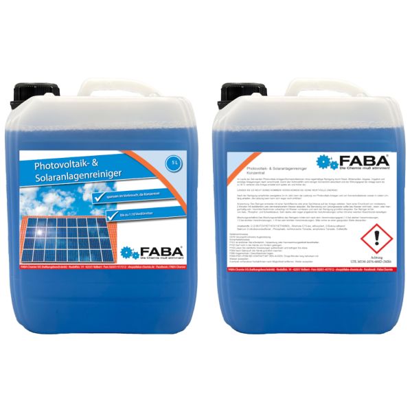 Solaranlagenreiniger | Photovoltaik | FABA 5L