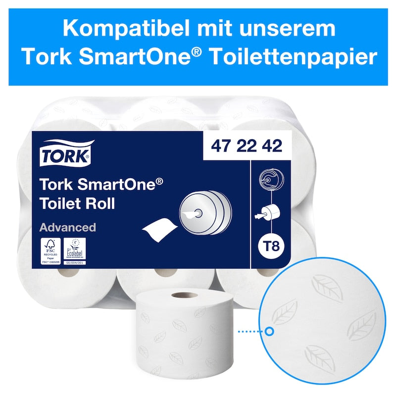 Tork Spender für Jumbo Toilettenpapier weiß 680008 T8 Smart One Schwarz