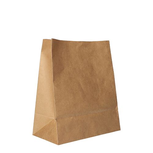 Blockbodenbeutel, Kraftpapier 22 x 18,5 x 9,7 cm braun Papstar 250 stk.