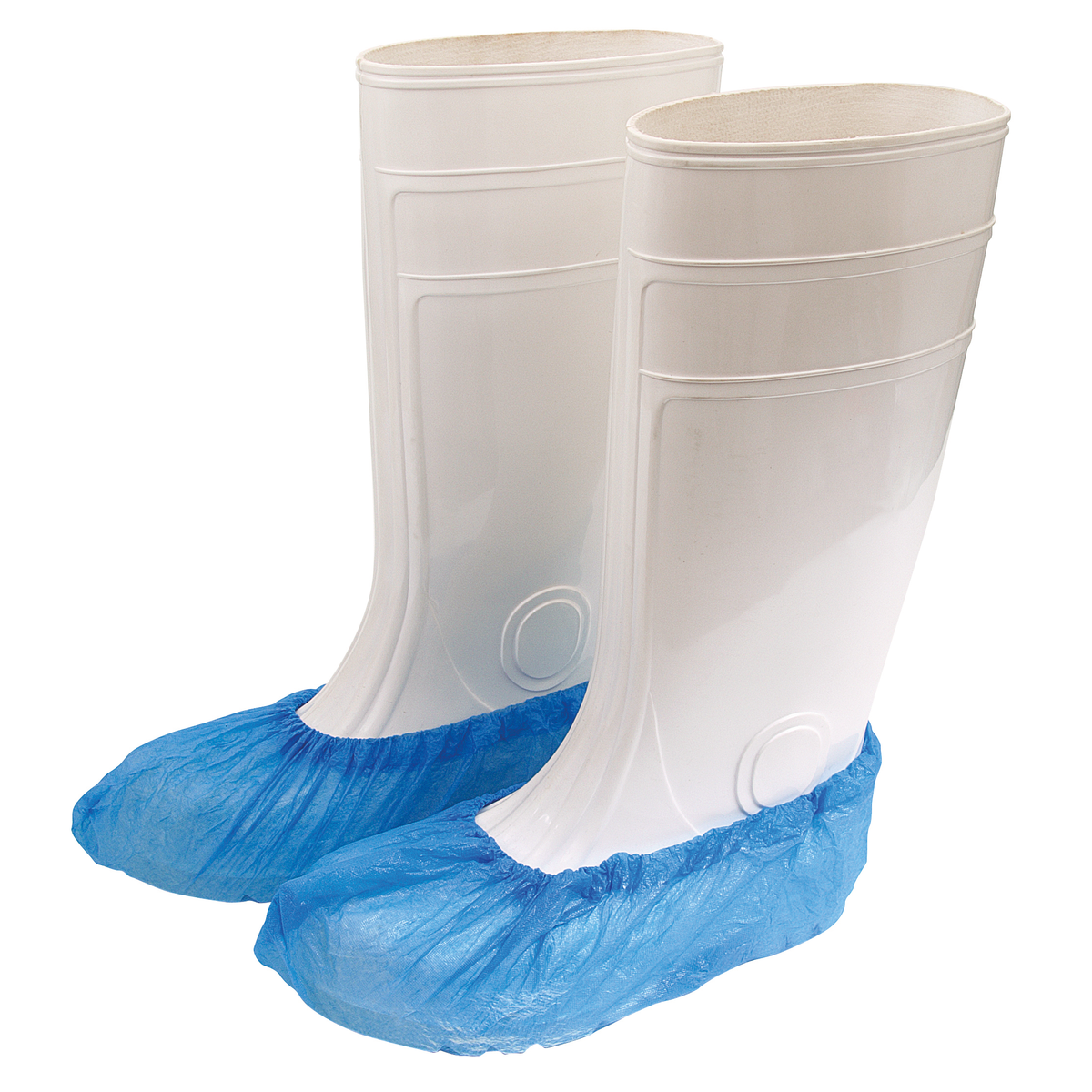 CPE-Überschuhe 35 μ Blau ca. 40 cm