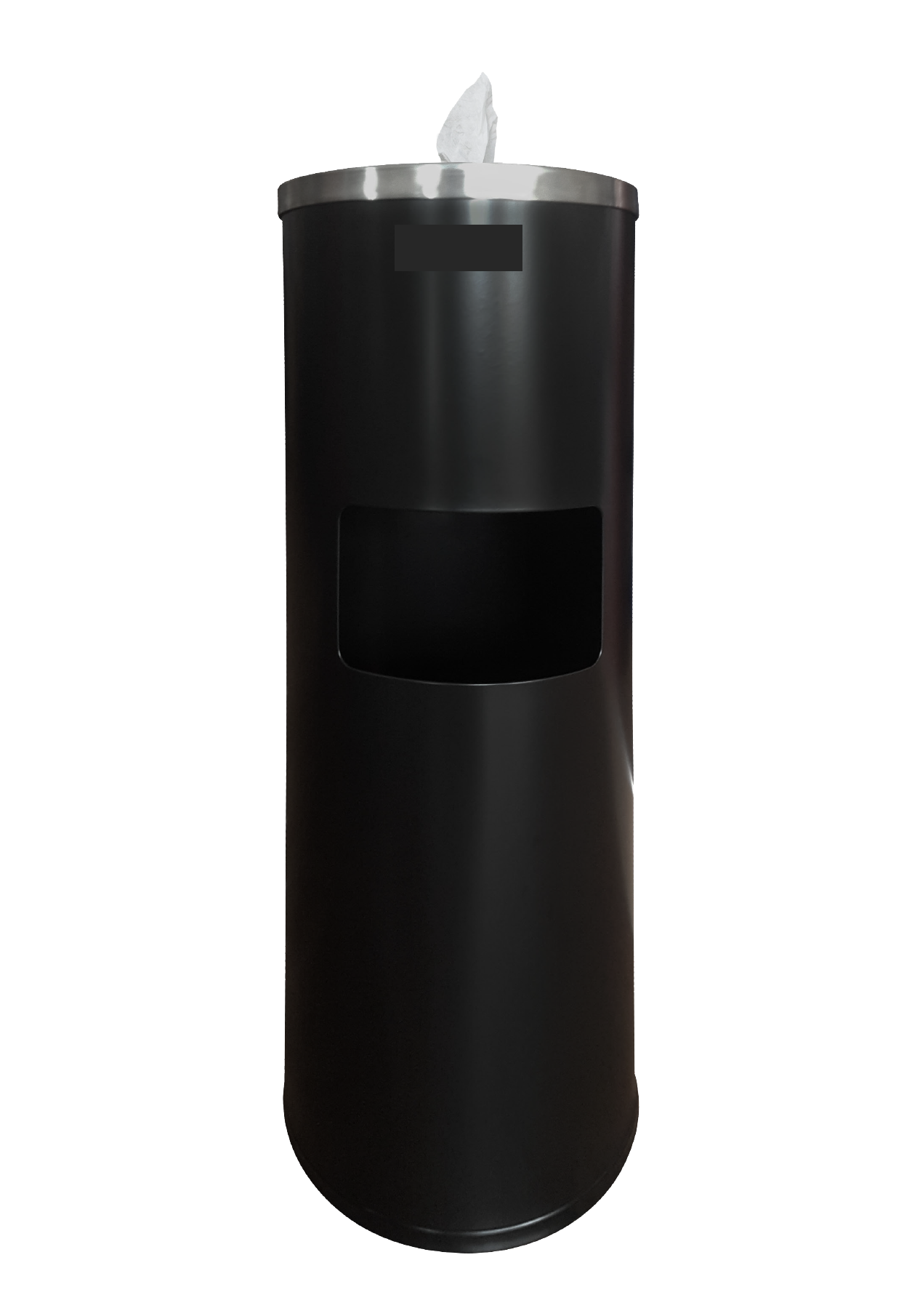 Spender für Desinfektionstücher Edelstahl Schwarz "Black Edition"