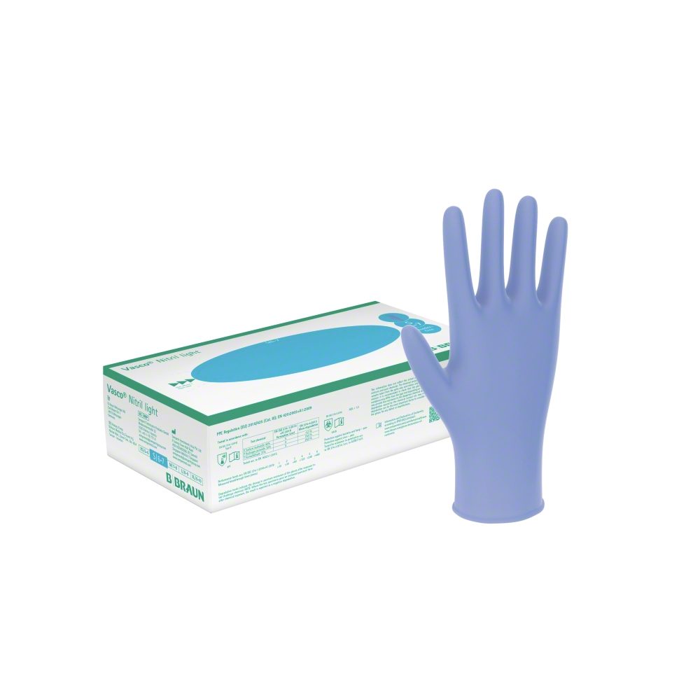 Vasco® Nitril light blauer Nitrilhandschuh 100Stk