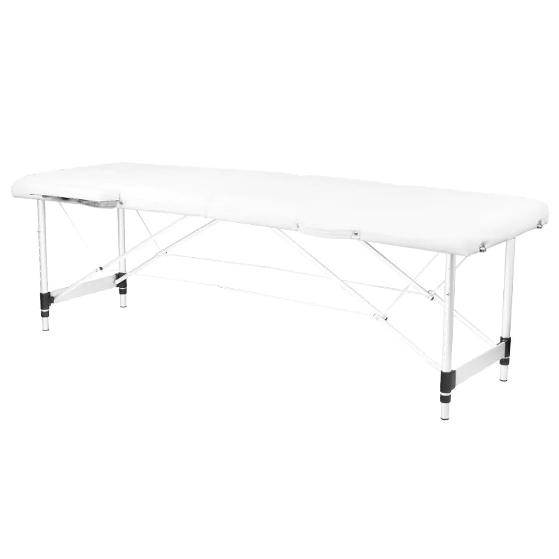 Klapp-Massageliege alu komfort 2-teilig Weiß