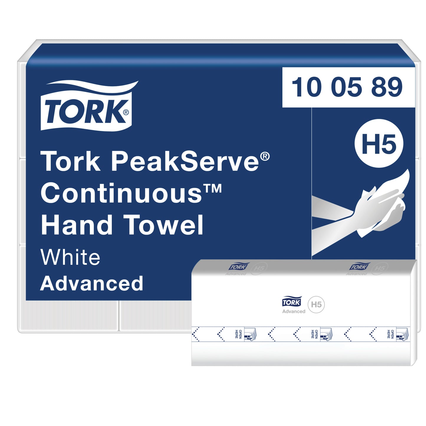 Tork PeakServe® Endlos™-Papierhandtücher Weiß H5 100589 1 Lagig