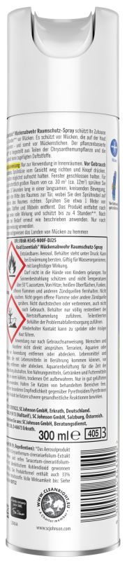 Raid Essentials Mücken Raumschutz-Spray 300ml