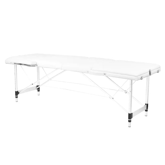 Klapp-Massageliege alu komfort 3-teilig Weiß
