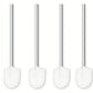 4 Set Toilettebürste + Stiel Edelstahl