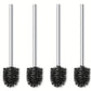 4 Set Toilettebürste + Stiel Edelstahl