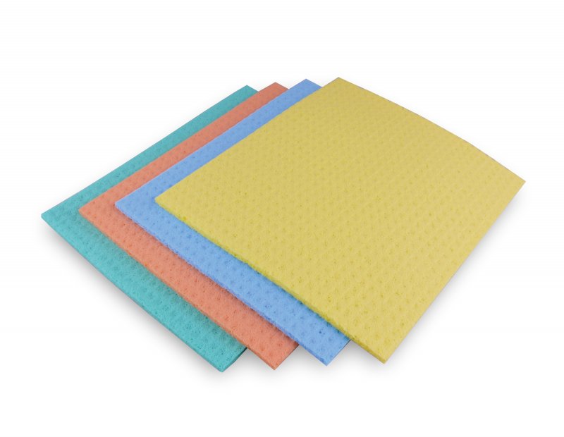 Schwammtücher feucht 10er Pack Blau  200 x 180