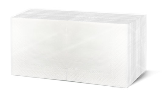 Servietten weiß 24x24cm 2-lagig 1/4-Falz 250 Stk.