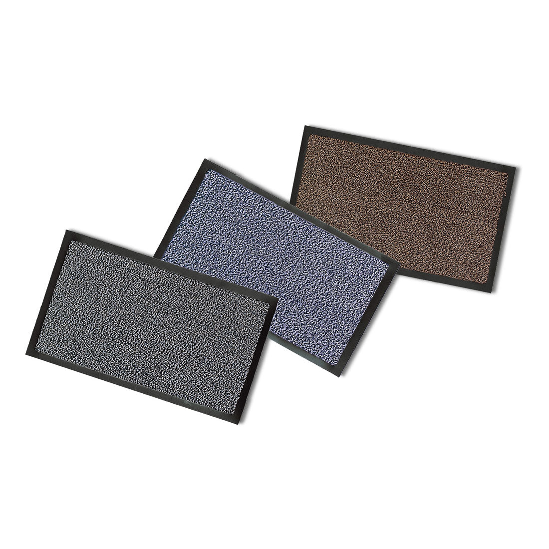 SCHMUTZFANGMATTE SCHWARZ MELIERT 150 cm lang / 90 cm breit