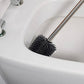 4er Set Toilettenbürste + Stiel Edelstahl Silikon