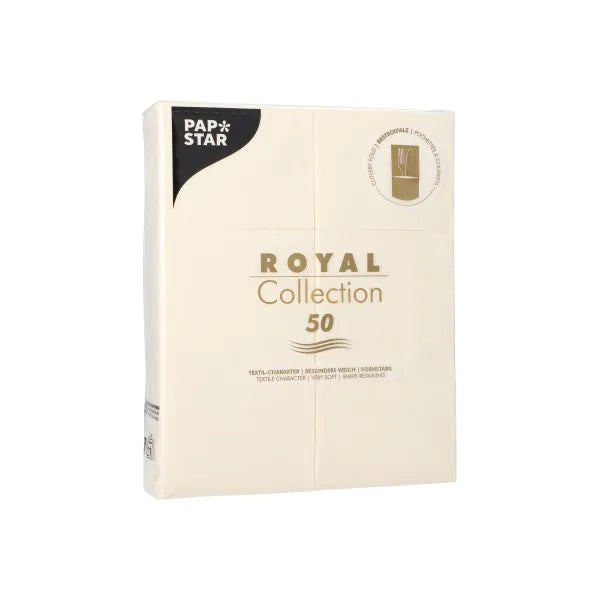 Bestecktaschen "ROYAL Collection" 40 x 30 cm champagner 50stk
