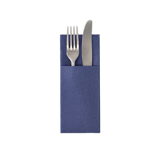 Bestecktaschen "ROYAL Collection" 40 x 30 cm  dunkelblau 50stk