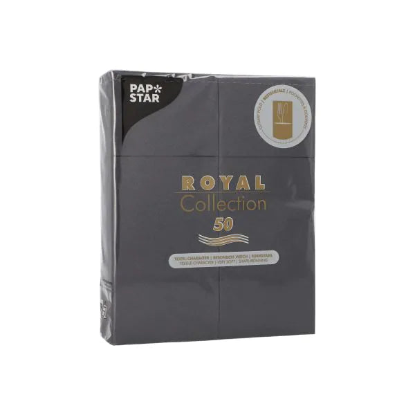 Bestecktaschen "ROYAL Collection" 40 x 30 cm schwarz 50stk