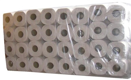 Toilettenpapier 2-lagig aus Recyclingpapier 250 Blatt 64 Rollen  ÖKO (8x8Rollen)