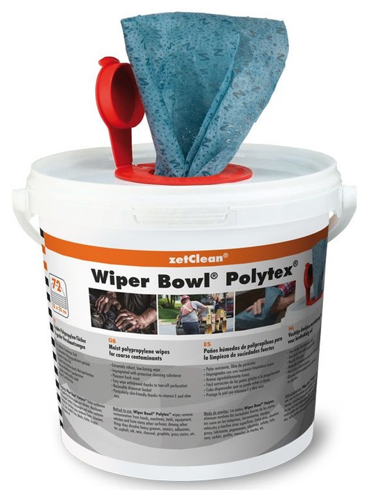 Wiper Bowl Polytex Reinigungstücher Putztücher Spendereimer Feuchttuch ZVG
