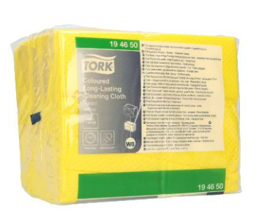 Tork Premium W8 Vliestücher Gelb 194650 – 1-lagig, 30 × 38,5 cm | 8 × 40 Stück (320 Tücher)