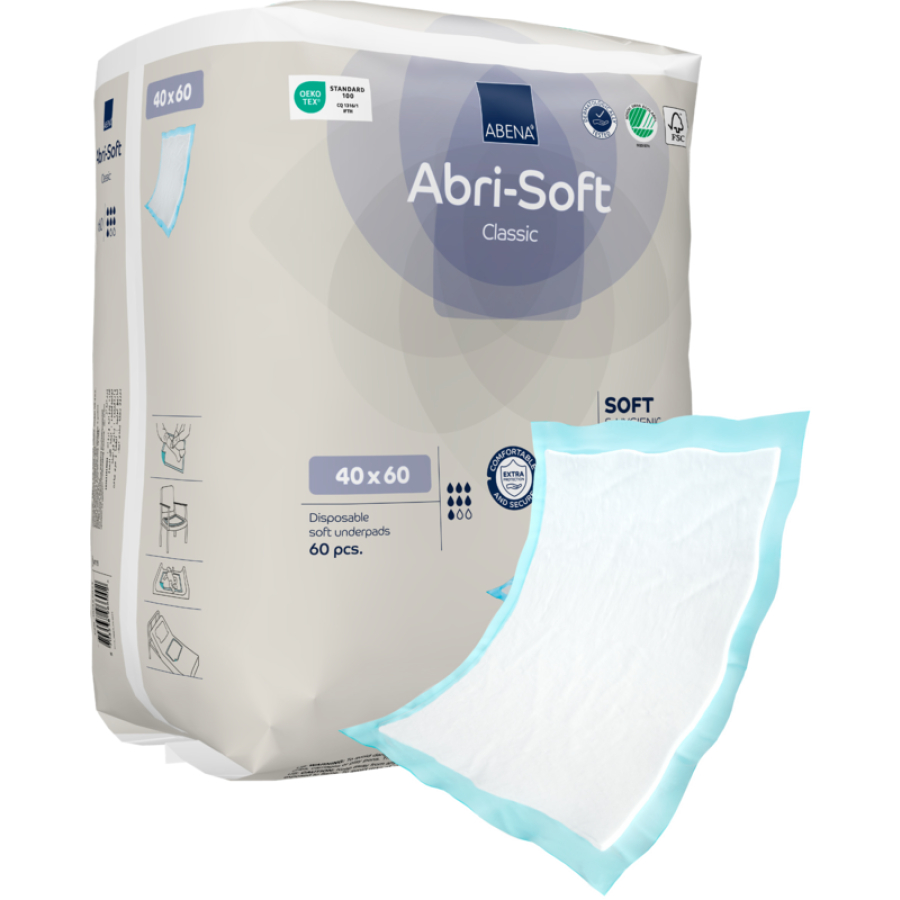 Abena Abri Soft Classic, Krankenunterlage 40x60cm, 60Stück