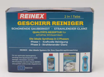 REINEX Geschirr Reiniger 2 in 1  Tabs 40 Stück Spülmaschinentabs
