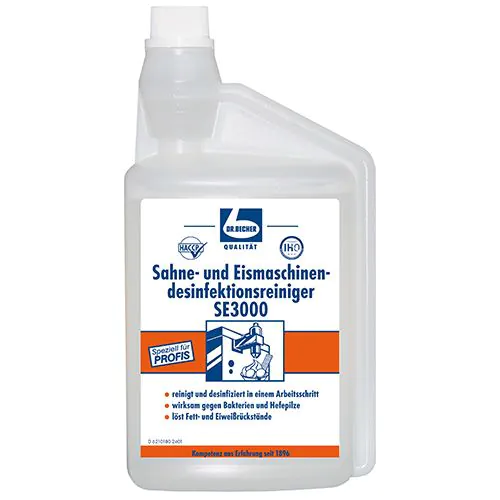 "Dr. Becher" Sahne-und Eismaschinendesifektionsreiniger 1 l SE3000 mit Dosierkopf