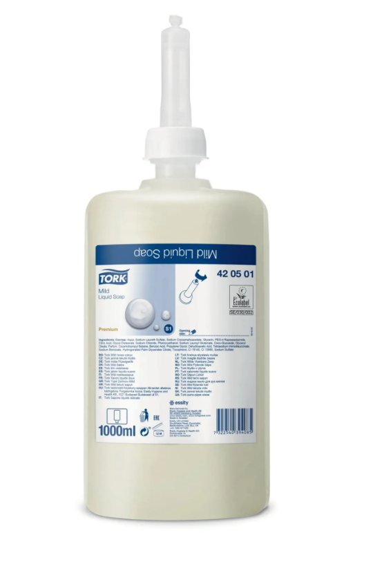 Tork Seife S1 Premium Mild Liquid Soap Nicht Parfümiert Seife Patrone 420501