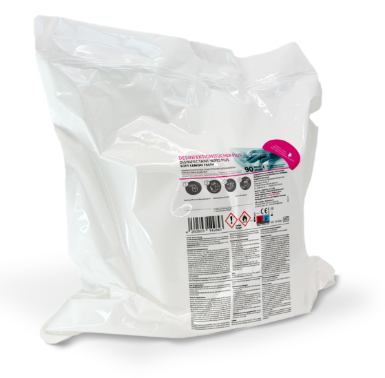 UNIGLOVES Desinfektionstücher Plus-Soft – gebrauchsfertig Wipes | Tücher 90 BLATT