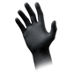 Latexhandschuhe mit Überlänge schwarz, puderfrei, Black 300 Latex