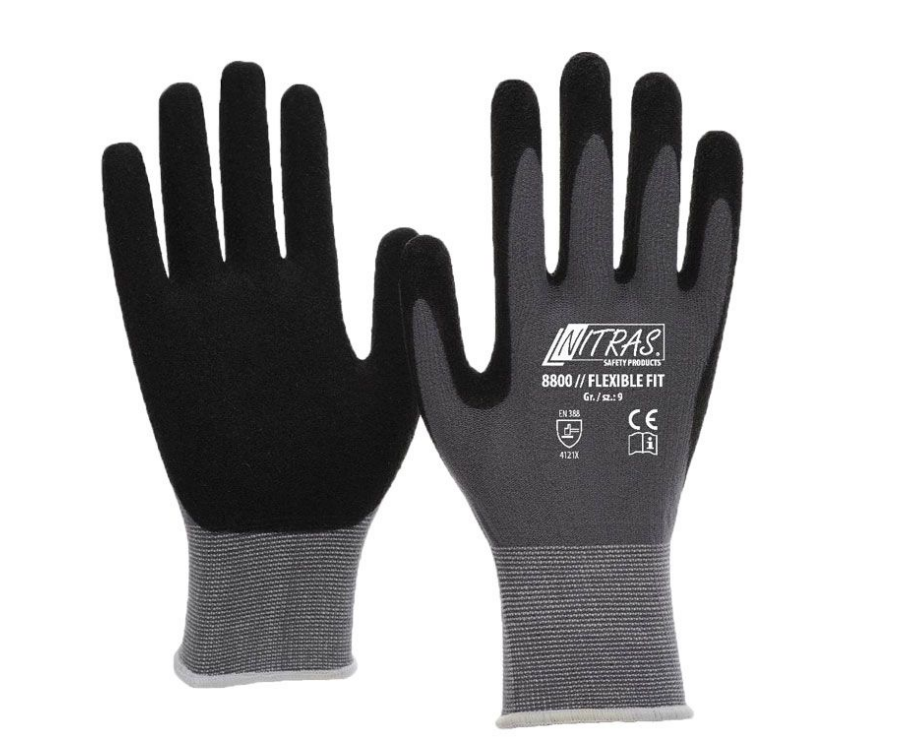 NITRAS FLEXIBLE FIT, Strickhandschuhe, Spezial-Stretch-Strick 8800