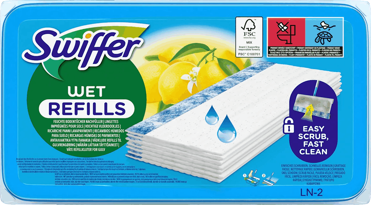 Swiffer Wet Wischtücher Nachfüllpackung 12er