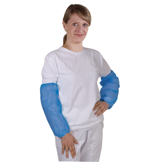 PE-Ärmelschoner Blau 20 my – 40 cm | 10 × 100 Stück