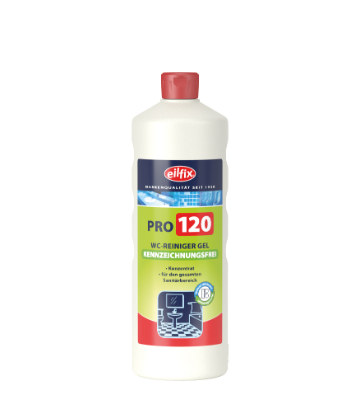 PRO 120 WC-REINIGER-GEL Kennzeichnungsfreier Sanitärreiniger – Konzentrat