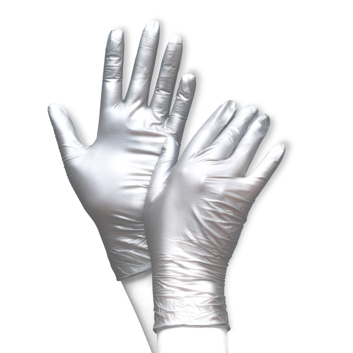 UNIGLOVES FANCY® SILVER Nitril Einmalhandschuhe Puderfrei XS-L