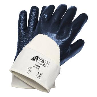 NITRAS Nitrilhandschuhe, naturfarben, Nitril-Beschichtung 03435