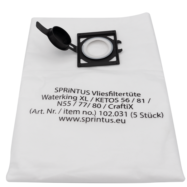 Vliestüte Staubsaugertüte Filtertüte N55/77/80, Waterking XL, Ketos Sprintus 102031