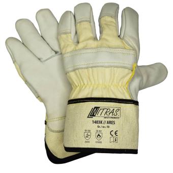 NITRAS ARES, Schnittschutzhandschuhe, Baumwoll-Rücken 1403K