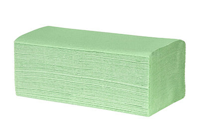 Papierhandtücher 2-lagig Grün 4.000 Stück 25x23cm V-Falz