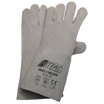 NITRAS WELDER, Schweißerhandschuhe, Spaltleder 20435