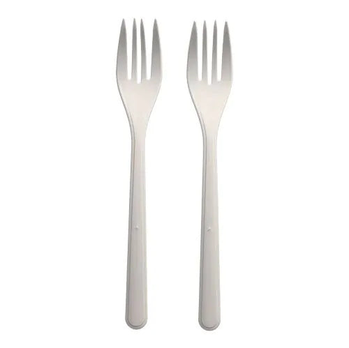 Gabeln (Mehrweg), Bio-PP, 18,5 cm, weiß, extra stabil 50Stk