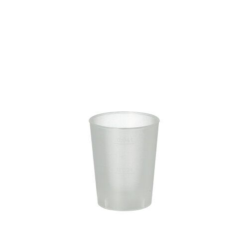 Mehrweg Schnapsbecher, unzerbrechlich, PP 4 cl Ø 4,2 cm · 5,2 cm satiniert Papstar 40 stk.