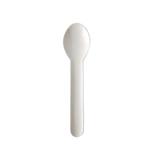 Kaffeelöffel, Papier "pure" 13 cm weiss 100stk Papstar