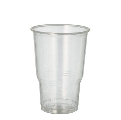 PLA-Becher, Kaltgetränkebecher, "pure" 0,25 l glasklar mit Schaumrand Papstar 70 stk.