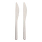Messer (Mehrweg), Bio-PP, 18,5 cm, weiss, extra stabil 50Stk