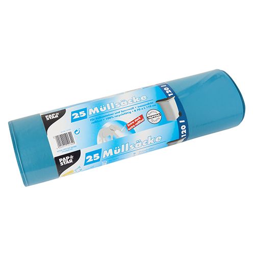 Müllsäcke, 120 l, blau, H 110 x B 70 cm 25 Stk